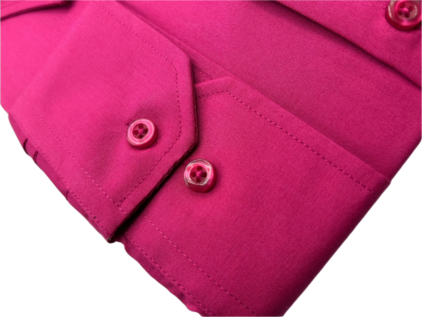 Luxton Fuchsia Regular Fit Long Sleeve Button Down