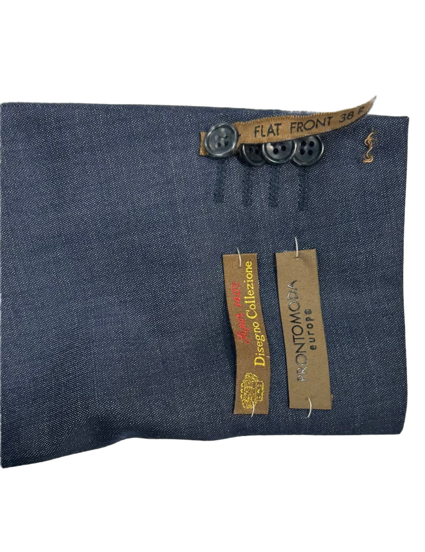 Pronto Moda Steel Blue Wool Suit (2-piece set) Regular Fit