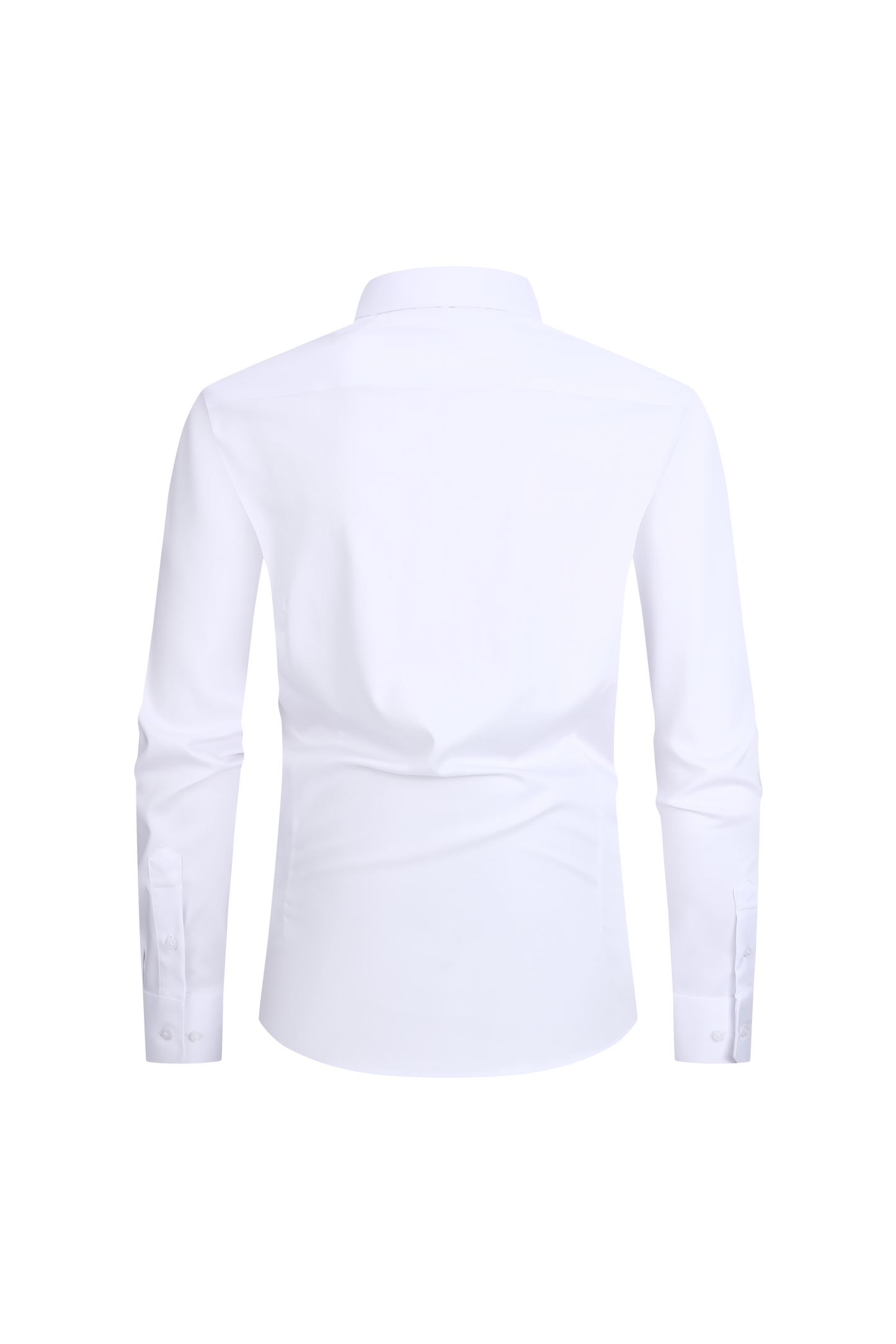 JOFELLI Bamboo Technology White Stretch Wrinkle-free Long Sleeve Button Down
