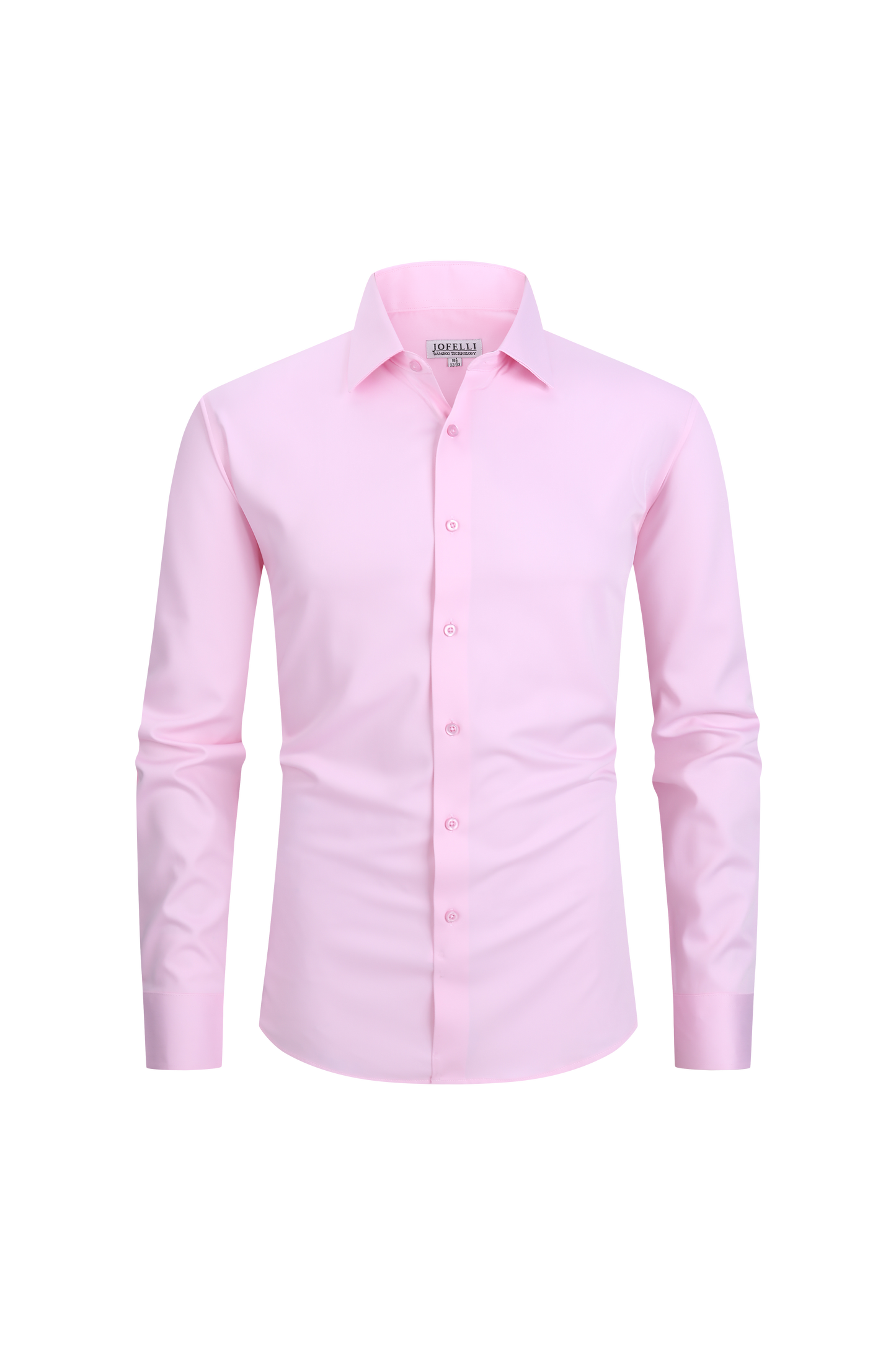 JOFELLI Bamboo Technology Pink Stretch Wrinkle-free Long Sleeve Button Down