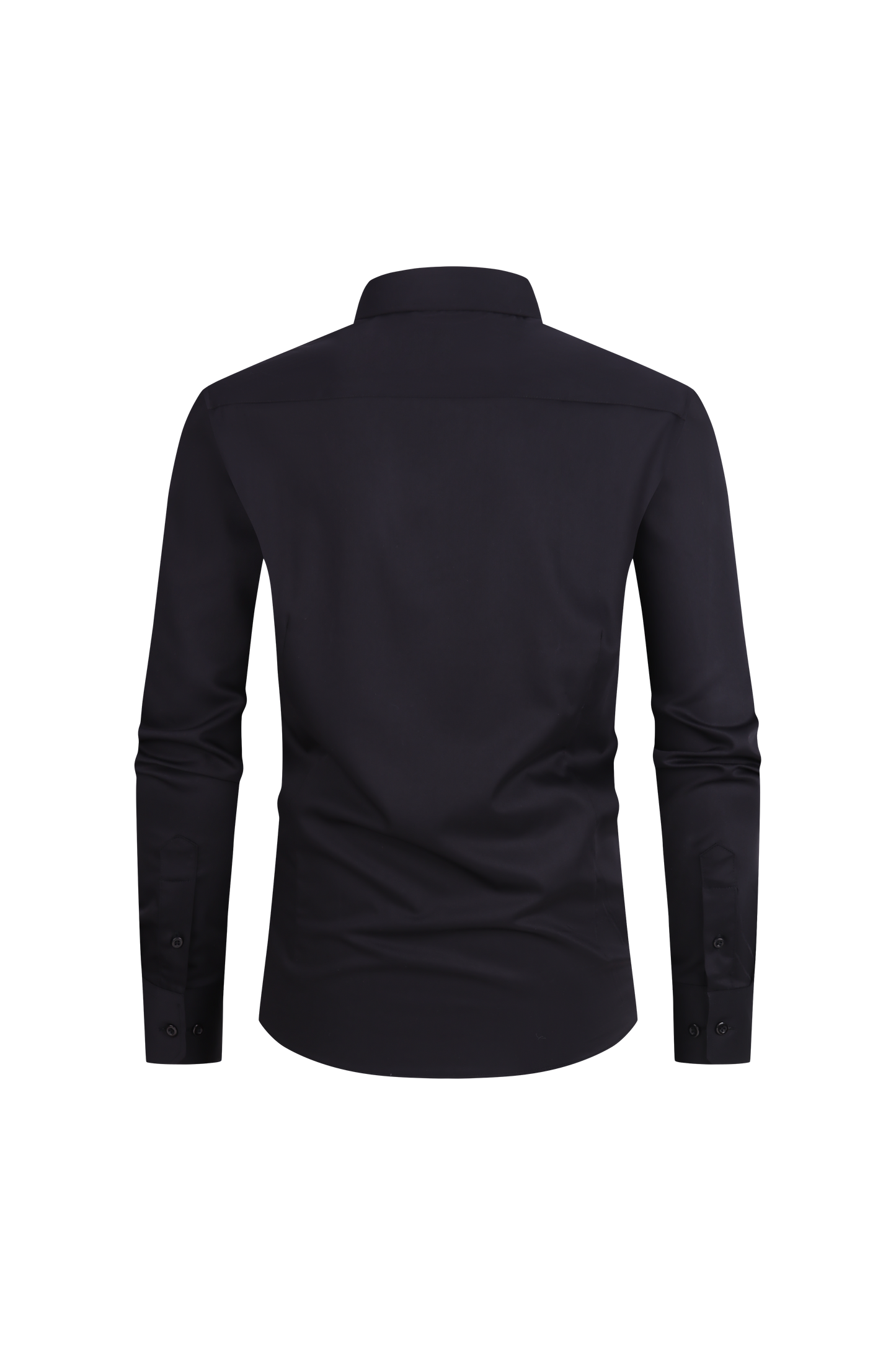 JOFELLI Bamboo Technology Black Stretch Wrinkle-free Long Sleeve Button Down