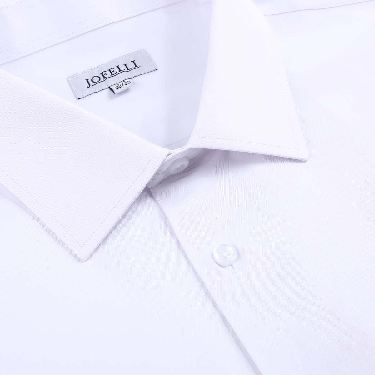JOFELLI Bamboo Technology White Stretch Wrinkle-free Long Sleeve Button Down