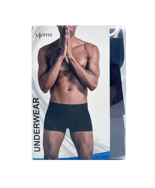 MJOFFEE Men's Seamless Underwear, Soft Micro Modal, 3 Pack Boxer Shorts Set (Black, Burgundy and Navy)