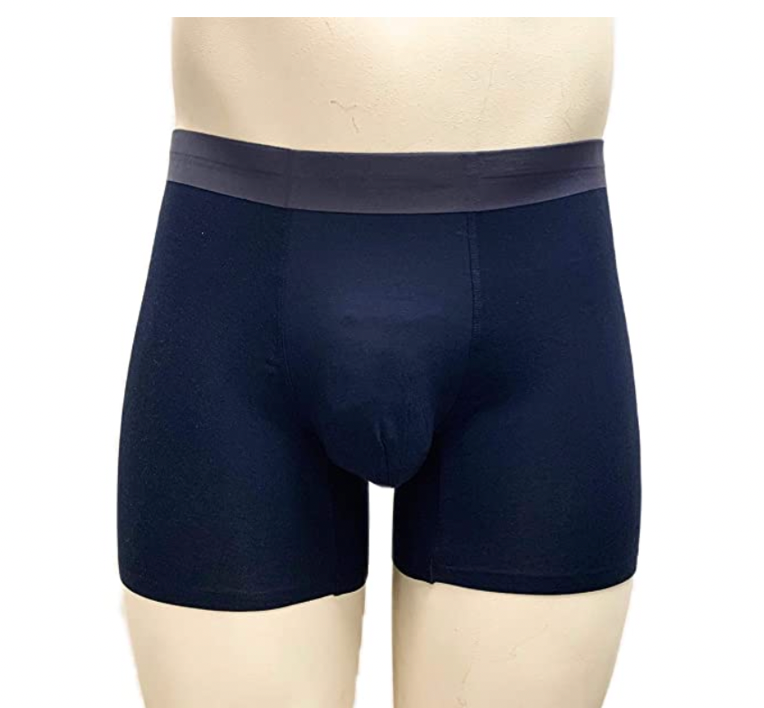 MJOFFEE Men's Seamless Underwear, Soft Micro Modal, 3 Pack Boxer Shorts Set (Black, Burgundy and Navy)