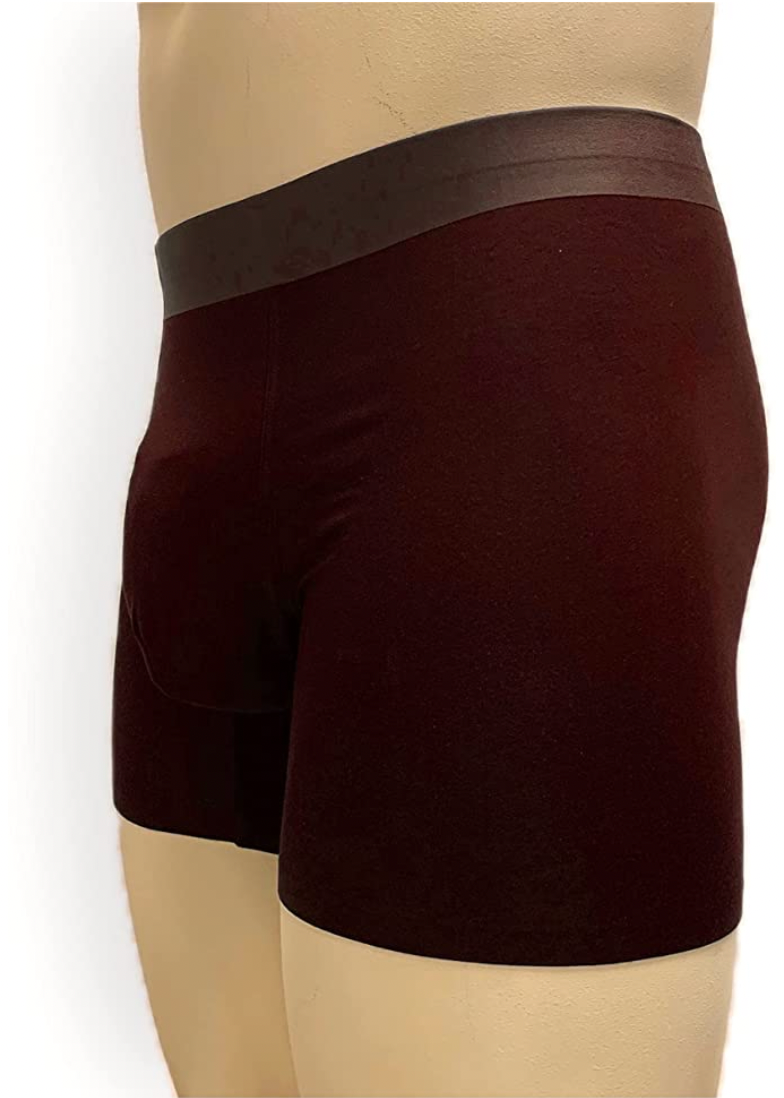 MJOFFEE Men's Seamless Underwear, Soft Micro Modal, 3 Pack Boxer Shorts Set (Black, Burgundy and Navy)